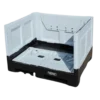 Bin industrial abatible con ventana - Contenedor resistente y versátil para uso industrial.
