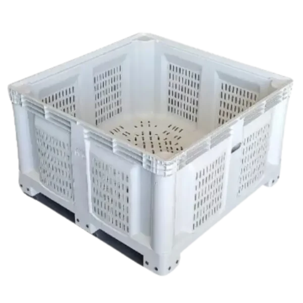 Bin agrícola G2 en color gris - Contenedor resistente para uso agrícola e industrial.