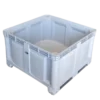 Bin industrial G2 PP de 857 litros en color gris - Contenedor robusto para uso logístico e industrial.
