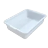 Caja Sorter 540x380x150 mm blanca, fabricada en HDPE alimentario, ideal para aeropuertos, industria, y transporte de alimentos.