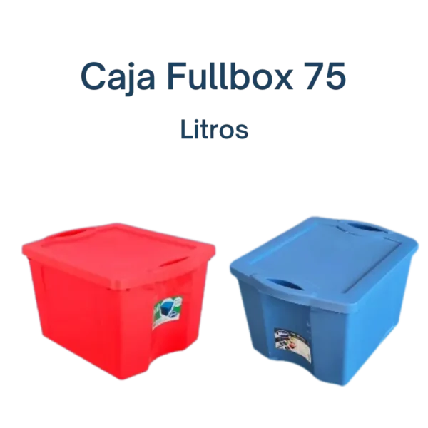 Caja Fullbox 75 Litros Wenco - Almacenamiento en hogar u oficina.