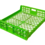 Caja plástica PAN ALTO G2 fabricada en Polietileno de Alta Densidad virgen, ideal para panaderías y pastelerías, resistente y apilable en cruzado.