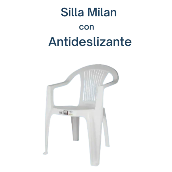 Silla Milan marca Wenco con antideslizante.