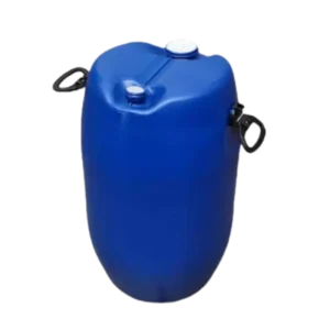 Tambor 2 Bocas 60 Lts Azul, fabricado en HDPE con manillas alzadoras, apto para alimentos, sólidos y líquidos viscosos.