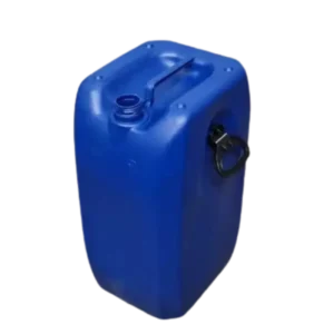 Tambor Fasset T/Mauser 60 Lts Azul, fabricado en HDPE con tapa rosca y manillas alzadoras, ideal para contener agua, aceite y químicos.
