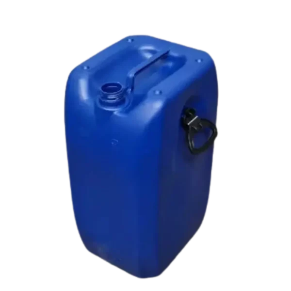 Tambor Fasset T/Mauser 60 Lts Azul, fabricado en HDPE con tapa rosca y manillas alzadoras, ideal para contener agua, aceite y químicos.