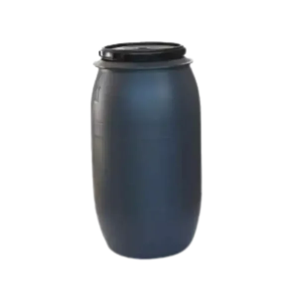 Tapa Rosca 230 Lts Gris, fabricado en HDPE con boca ancha y tapa rosca, ideal para agua, aceite y químicos.