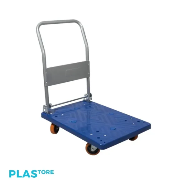 Carro Plataforma Azul 150 Kg 4 Ruedas