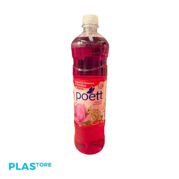 Caja 12 Und Limpiador Desinfectante Poett Primavera 900 ml