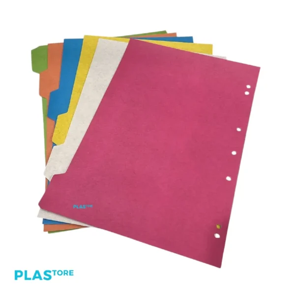Separador Carta 6 Divisiones Surtido Halley
