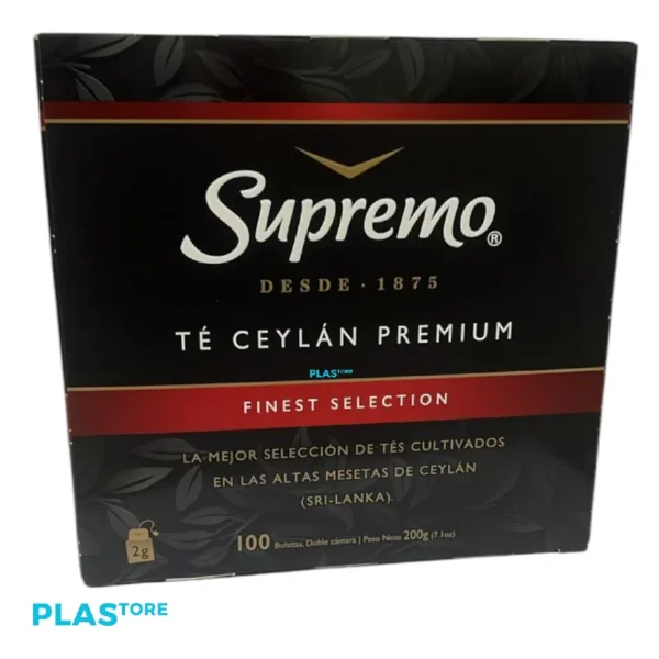Té Supremo Premiun caja 100 unid
