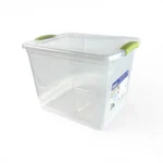 Caja Organizadora Plastica Transparente de 28 litros wenco con tapa, manillas ergonomicas y asa de agarre modelo wenbox 28 litros - Plastore | Plastore spa | plastore.cl | wenco