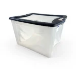 Caja Organizadora Plástica Transparente de 71 litros wenco con tapa y manillas ergonómicas modelo Clarity 71 litros - Plastore | Plastore spa | plastore.cl | wenco