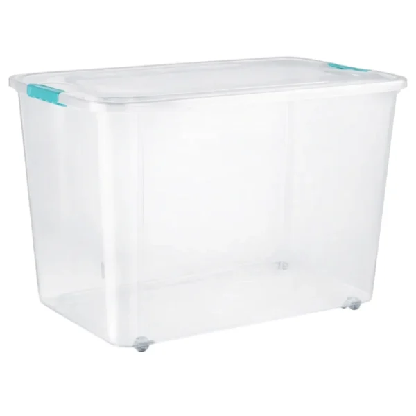 Caja Organizadora Suprema 72 Litros Reyplast | Contenedor Plástico Con Ruedas