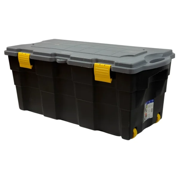 Caja Baul Organizador 100 Litros Wenco Con Ruedas