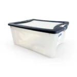 Caja Organizadora Plástica Transparente de 51 litros wenco con tapa y manillas ergonómicas modelo Clarity 51 litros - Plastore | Plastore spa | plastore.cl | wenco