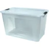 Caja Organizadora Reyplast Ultraforte de 120 Litros es la solución definitiva para ganarle la batalla al desorden de tus clósets o bodegas. Fabricada con plástico virgen ultra resistente de alta nitidez, te permite saber qué hay en su interior en un segundo sin tener que abrirla. Incorpora broches reforzados que sellan la tapa contra el polvo y la humedad, haciéndola perfecta para frazadas, plumones o inventarios de repuestos. Encuéntrala al mejor precio en Plastore.