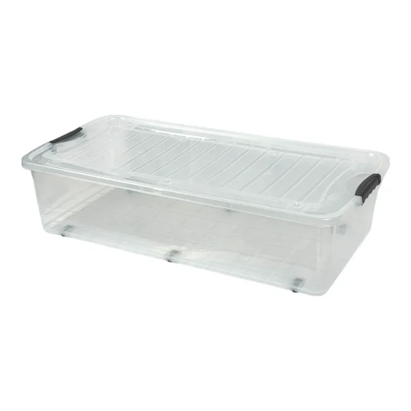 Caja Ultraforte Bajo Cama 48 Litros con Ruedas Reyplast